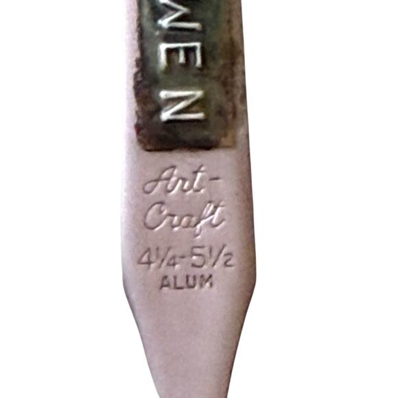 Vintage Art Craft Browline Glasses Aluminum Two Tone 60s Bifocal Lenses - Picture 5 of 13